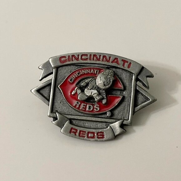 Vintage MLB Cincinnati Reds Baseball Souvenir Mascot Pin - Picture 1 of 9